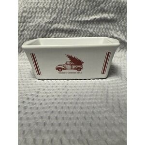 Global Design 5"x3" Merry Christmas Mini Loaf Pan Truck with Christmas Tree